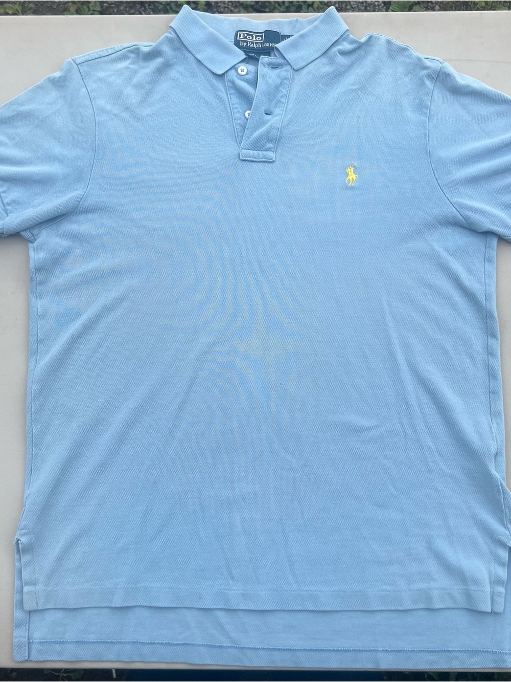 Polo by Ralph Lauren Light Blue Polo with Yellow Pony